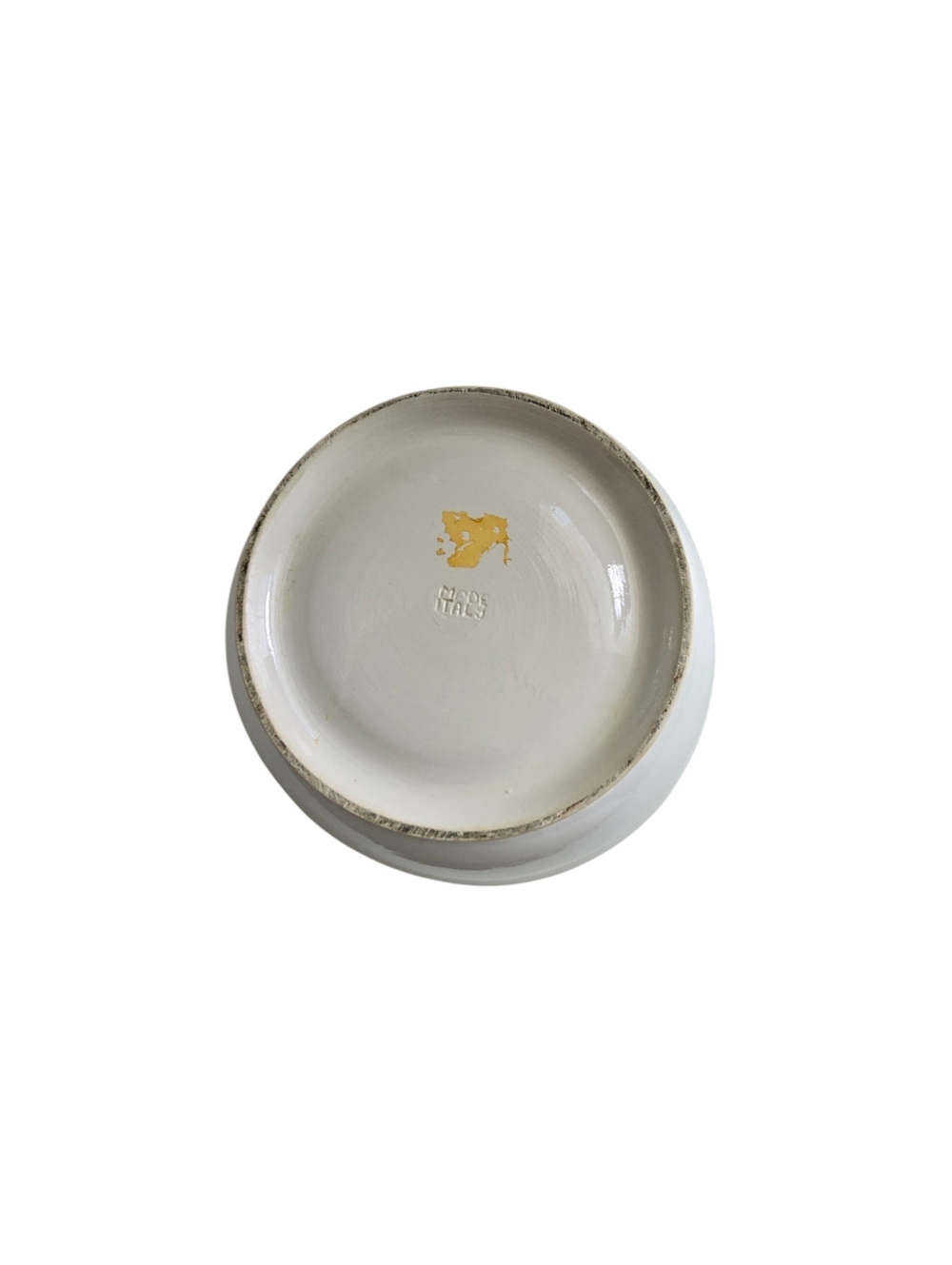 Vintage Italian Pottery Lemon Bowl Hand Painted Fruit Motif 10” - Picture 4 of 5